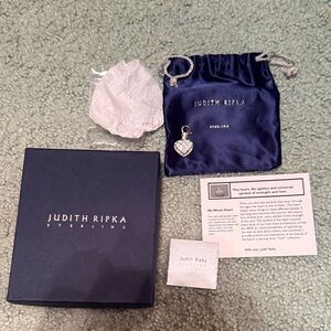 Judith Ripka My Whole Heart Sterling Silver Heart Pendant - NEW